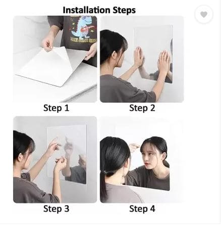 Rectangular Mirror Sticker, Self Adhesive Wall Mirror Sheet, Flexible Non-Glass Mirror Tiles, Unbreakable Acrylic Wall Mirror, Home, Bathroom Magic Mirror Sticker Rectangular Mirror Sticker, Self Adhesive Wall Mirror Sheet, Flexible Non-Glass Mirror Tiles, Unbreakable Acrylic Wall Mirror, Home, Bathroom Magic Mirror Sticker